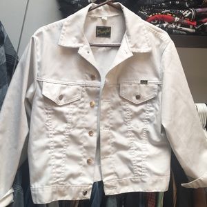 Vintage White Denim Wrangler Jacket